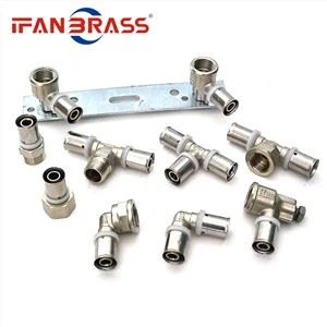 PEX ทองเหลือง Tee