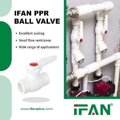 IFAN White PPR Ball valve IFAN White PPR Ball valve