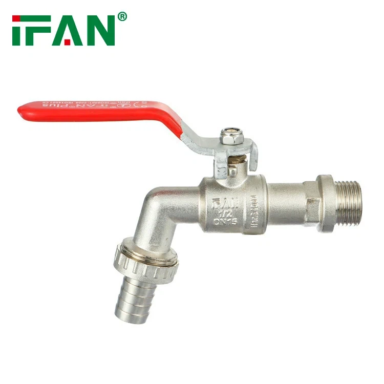 ifanplus สีแดงด้ามจับทองเหลืองยาว